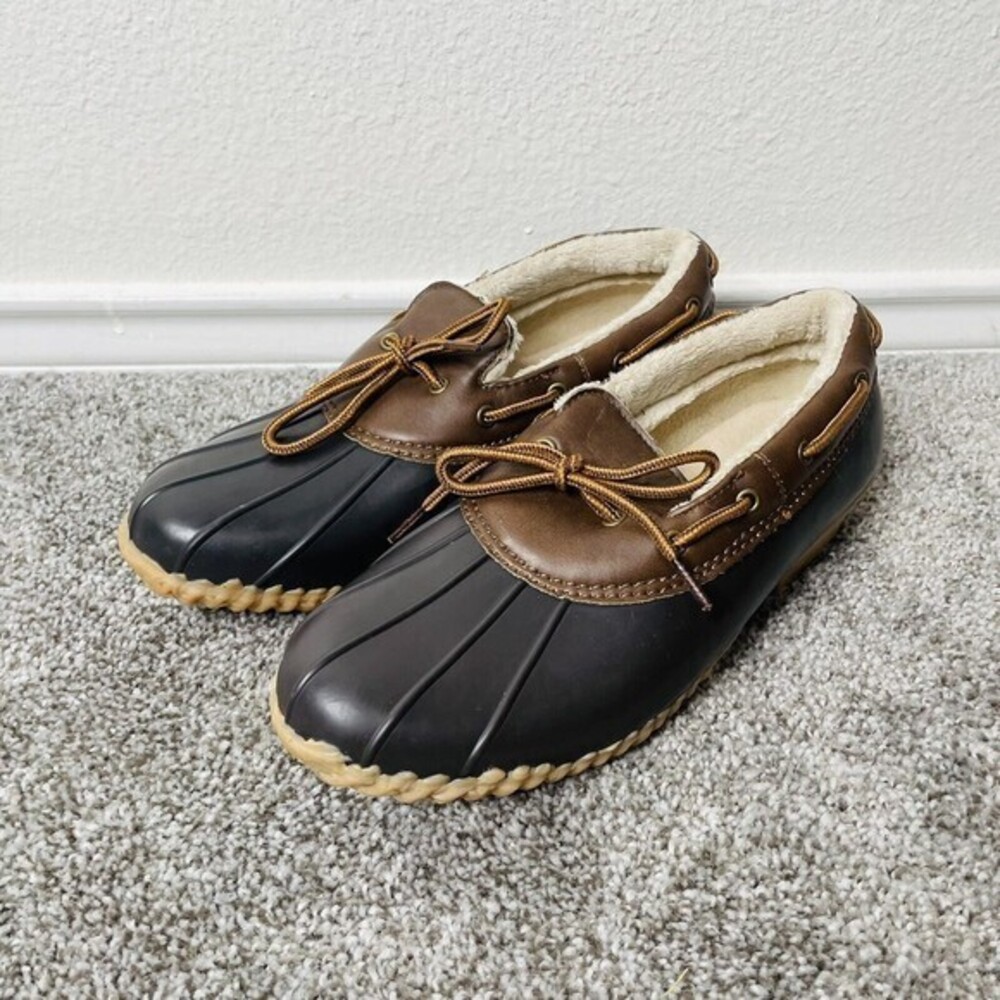 JBU by Jambu Gwen Waterproof Duck Shoe Black Brown Women's Size 10 M